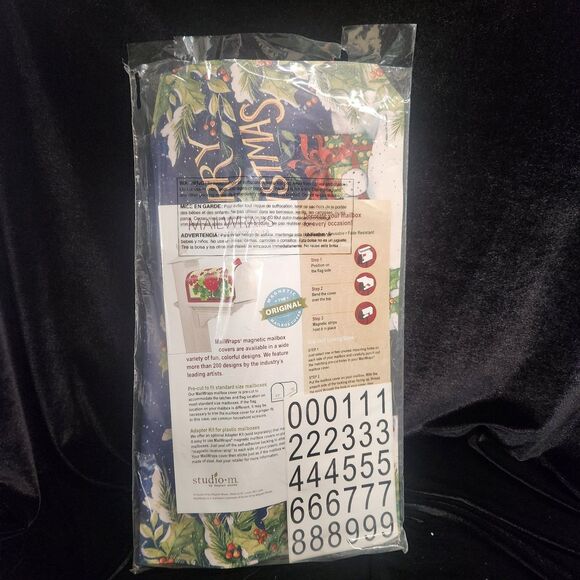 Merry Christmas Mailwraps Mailbox Cover Vinyl Magnetic New Old Stock Cardinal - Picture 8 of 8